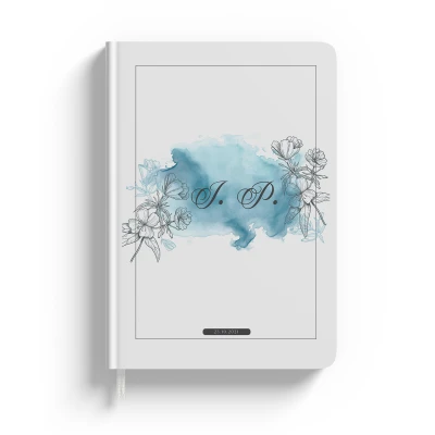 Personalizirani dnevnik s inicijalima i datumom